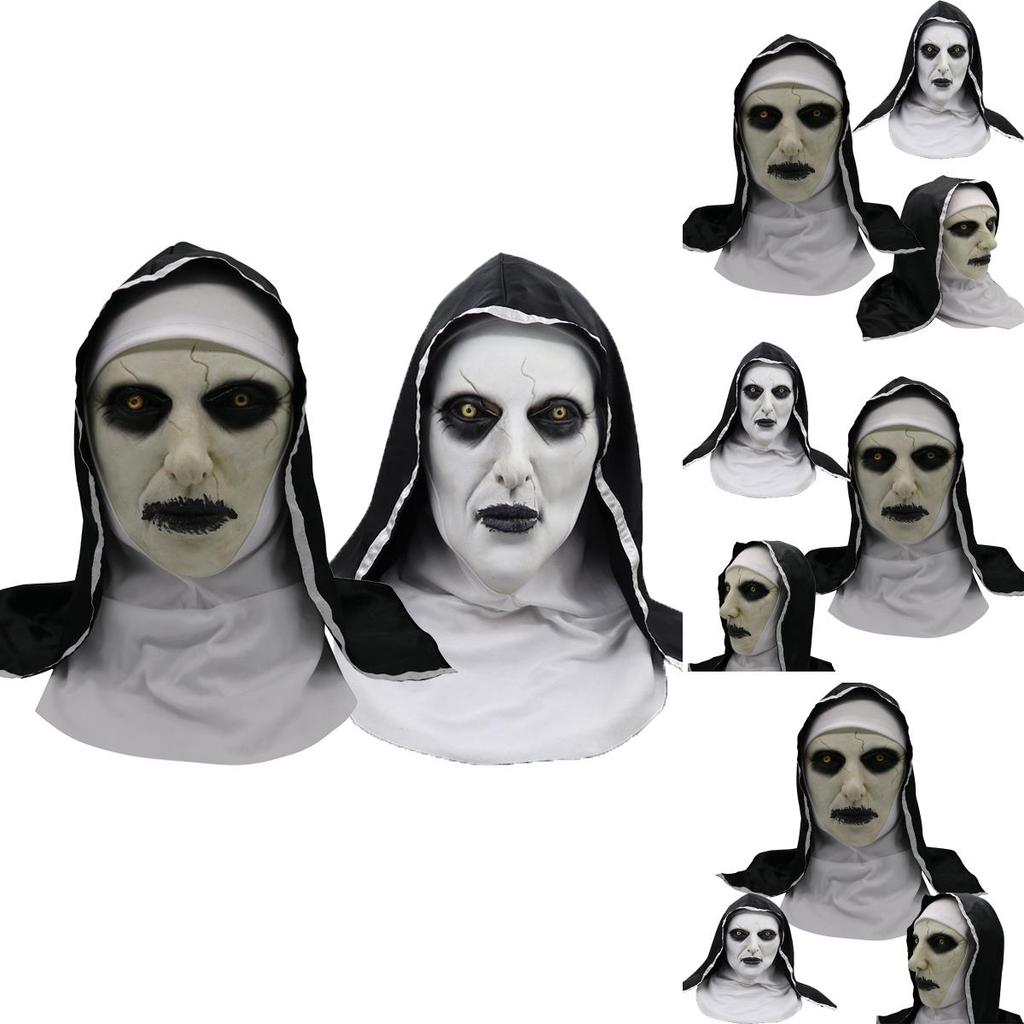 Die Nonnenkopfmaske mit entsetzlichem Design, ideal für Halloween und Kostümpartys