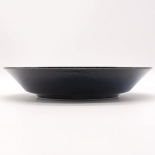 Aito "Natural Color" Curry/Pasta Plate, Approx. 21cm, Navy, Mino Ware, Dishwasher and Microwave Safe, Made in Japan, 517016