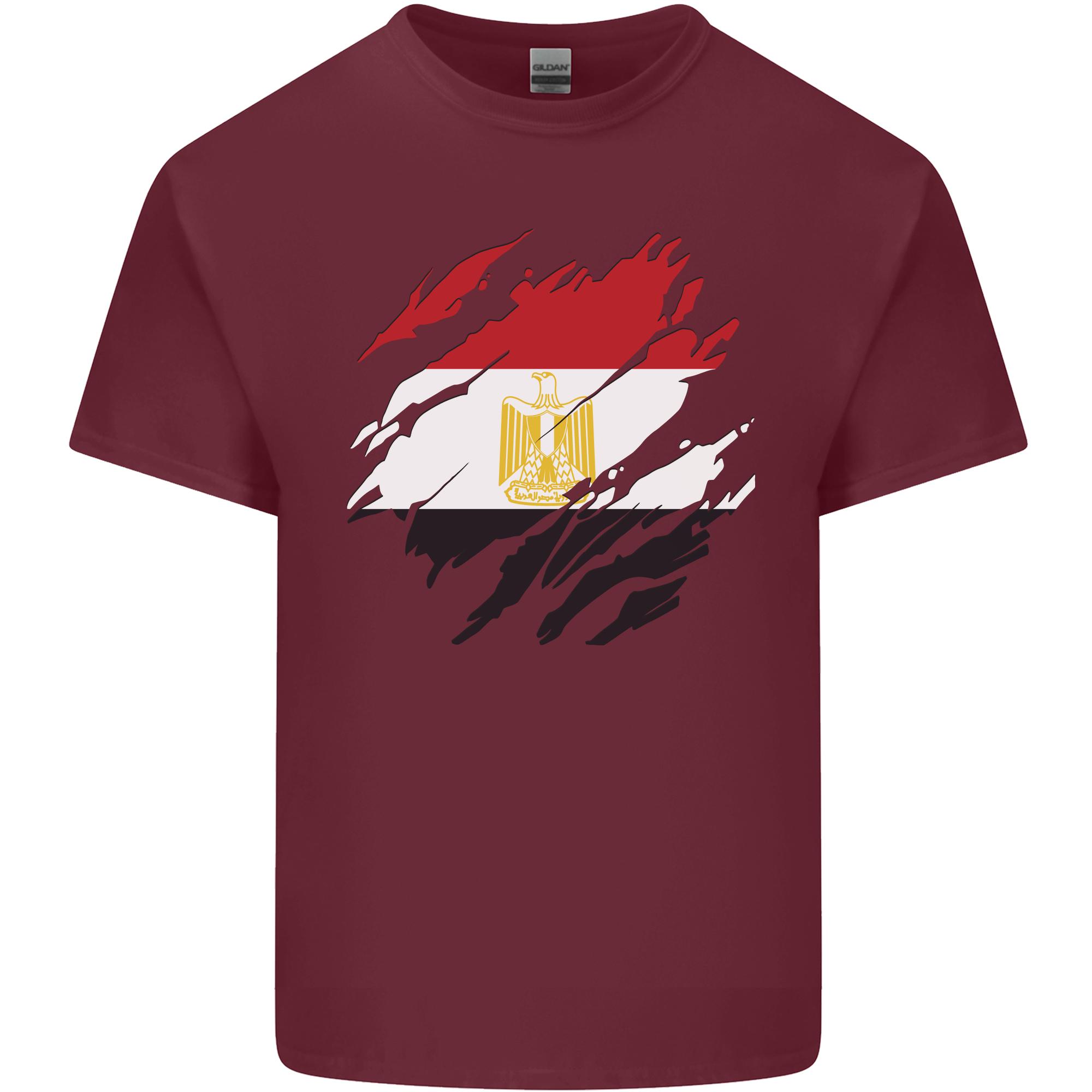 Torn Egypt Flag Egyptian Day Football Unisexs Light Cotton TShirt S
