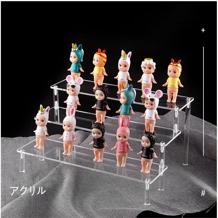 Black Handmade Toy Display Rack 1/2/3/4/5 Layer Ladder Shelf for Building Block Model Doll Office Cosmetics Storage