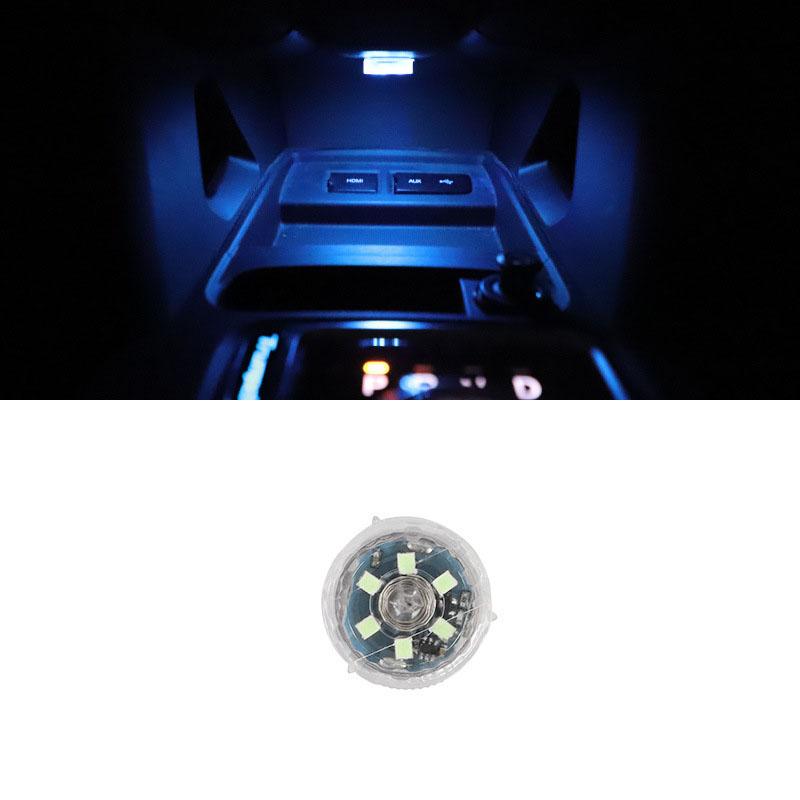 Circular sensing touch light 6LED press light Car pat light Car night light glue wardrobe reading light