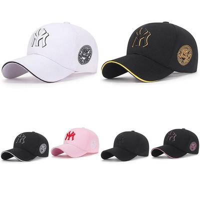 Modna czapka baseballowa unisex w stylu koreańskim – haftowana, z daszkiem typu kaczuszka, do noszenia na co dzień i na zewnątrz.