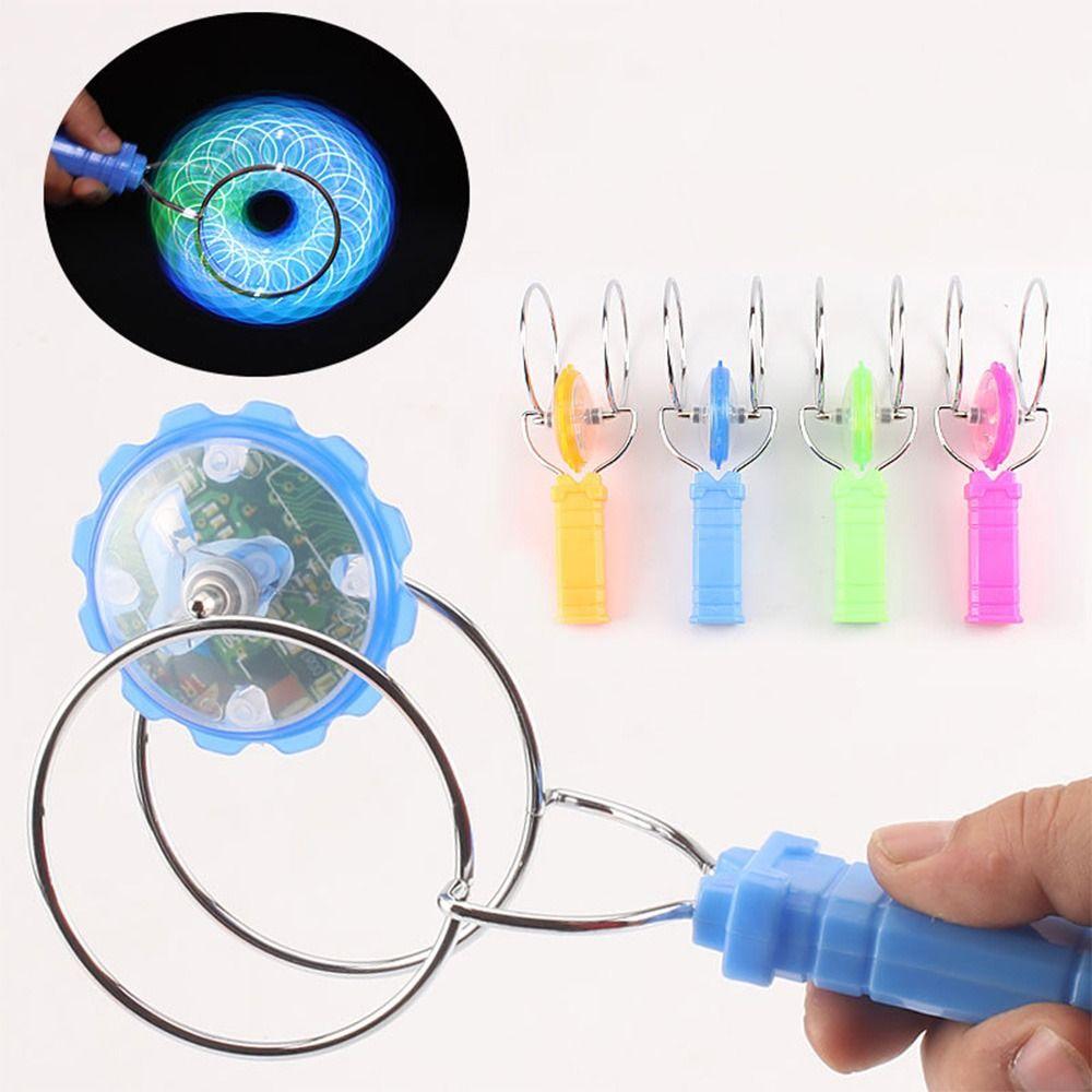 Rotating Luminous Gyroscope Colorful Magnetic Spinning Top Cool Toddler