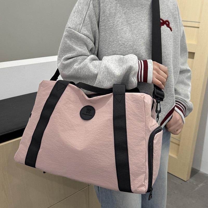 New simple short-distance travel bag, hand luggage storage bag, light business trip, large-capacity sports waterproof fitness bag