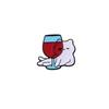 Cute Cartoon Cat Zinc Alloy Wine Drip Ornament