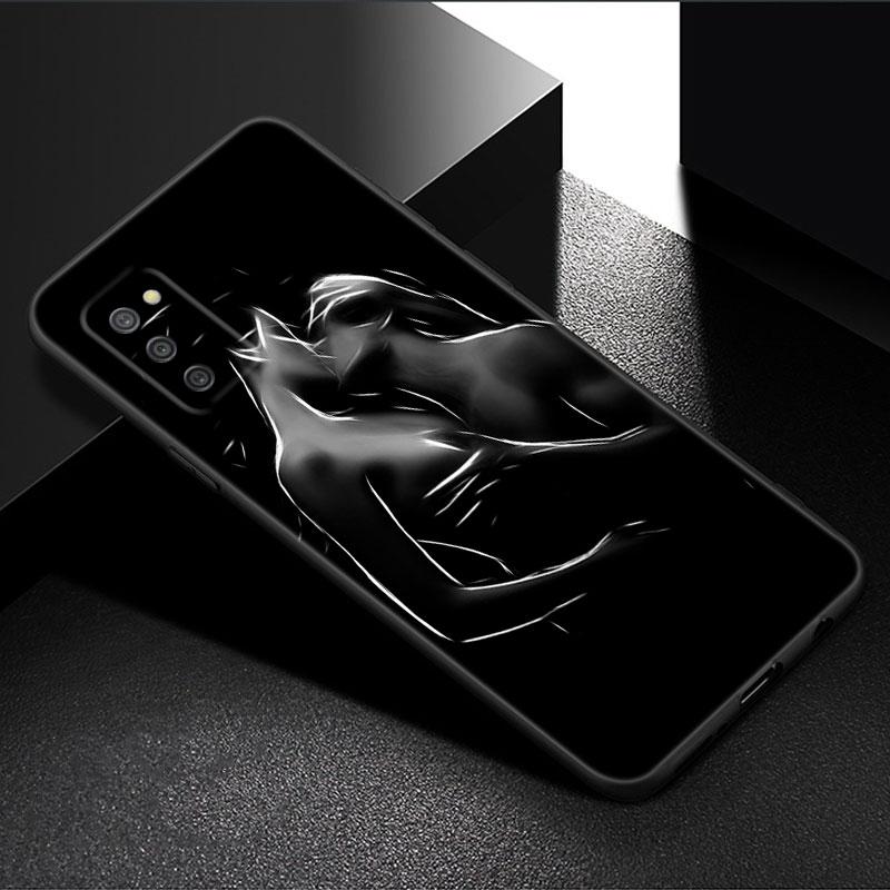 

Черный Белый Сексуальный Лайн-арт Чехол для Телефона Для Samsung Galaxy A01 A03 Core A04 E A02 A05 A10 A20 A21 A30 A50 S A6 A8 + A7 Черная Крышка Samsung A20