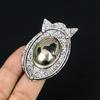 Natural Pyrite Gemstone 925 Sterling Silver Multi Stone Ring Size 6.5 For Women