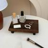 Rectangle Aromatherapy Perfume Tray Wooden Figurine Display Rack Jewelry Storage Tray  Living Room
