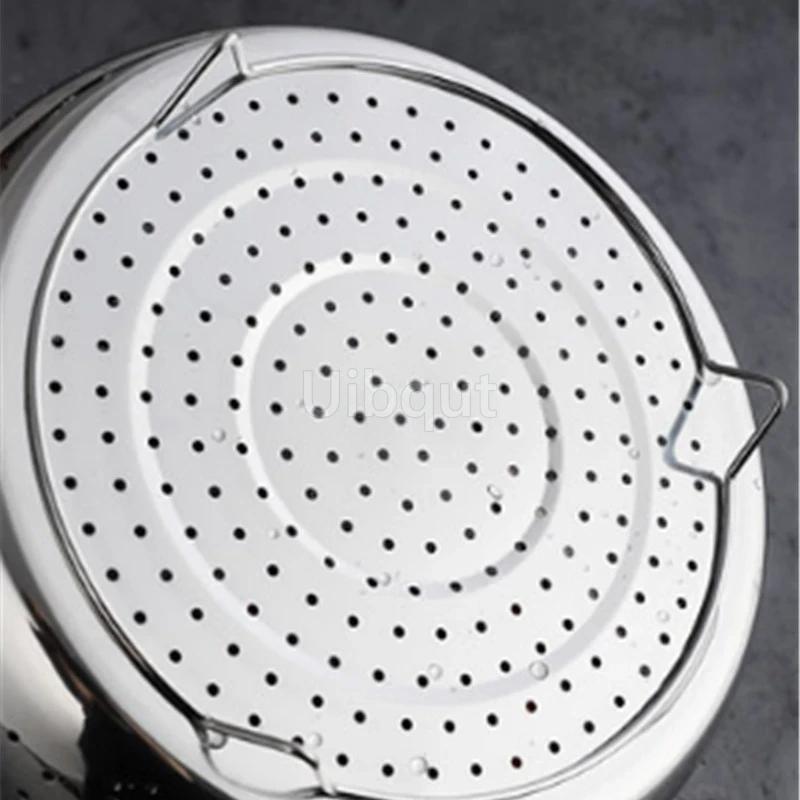 304 Stainless Steel Rice Cooking Steam Basket Pressure Cooker Anti-scald Steamer Multi-Function Fruit Cleaning Basket cooking