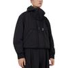 Li Ning X Jackie Chan Kung Fu Serie Einfarbige Kapuzenjacke mit Reißverschluss und Kordelzug Locker Jacke Herrenjacke Schwarz AJDSA31-1