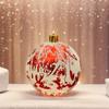 2025 Cross Border New Ink Style Christmas Ball, Sparkling Powder and Hand Drawn Christmas Ball Decoration Window Pendant