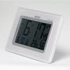 Seiko Clock Wall Clock/Desk Clock, Radio-Controlled Digital, Calendar, Temperature, Humidity Display, White Pearl SQ424W SEIKO
