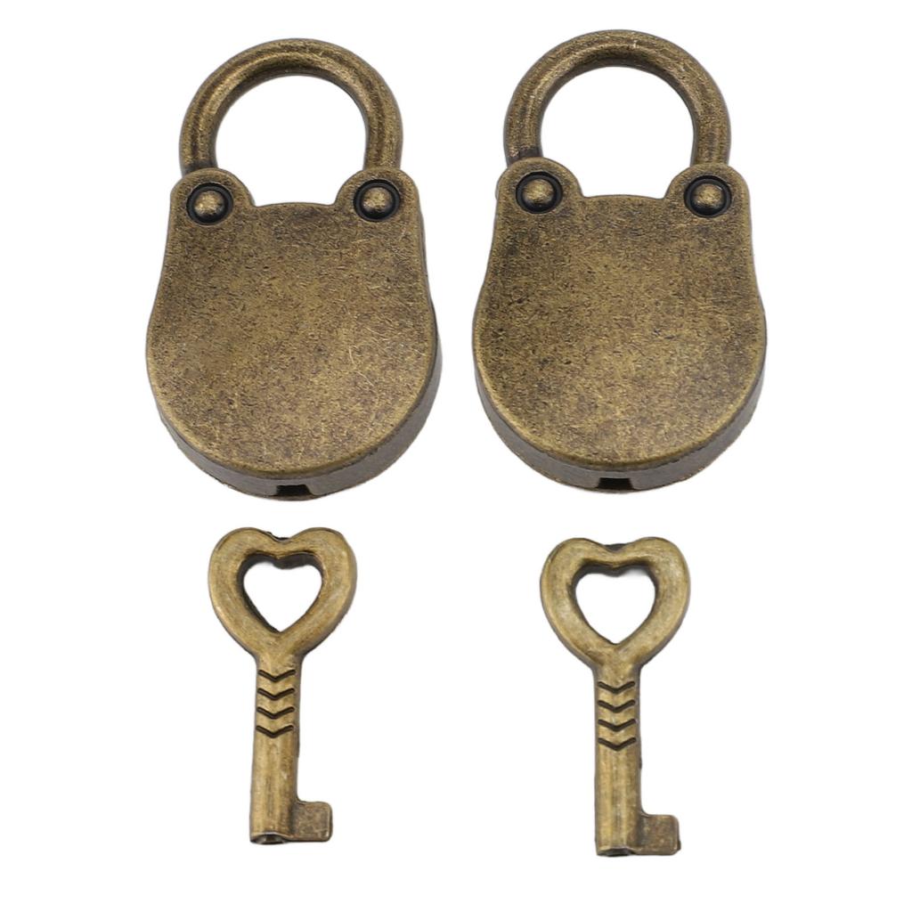 2 Stück Vorhängeschlösser mit Schlüsseln Zinklegierung Niedliche Bärenform Hängeschloss für Schmuckschatulle Aufbewahrungsschrank Handtasche