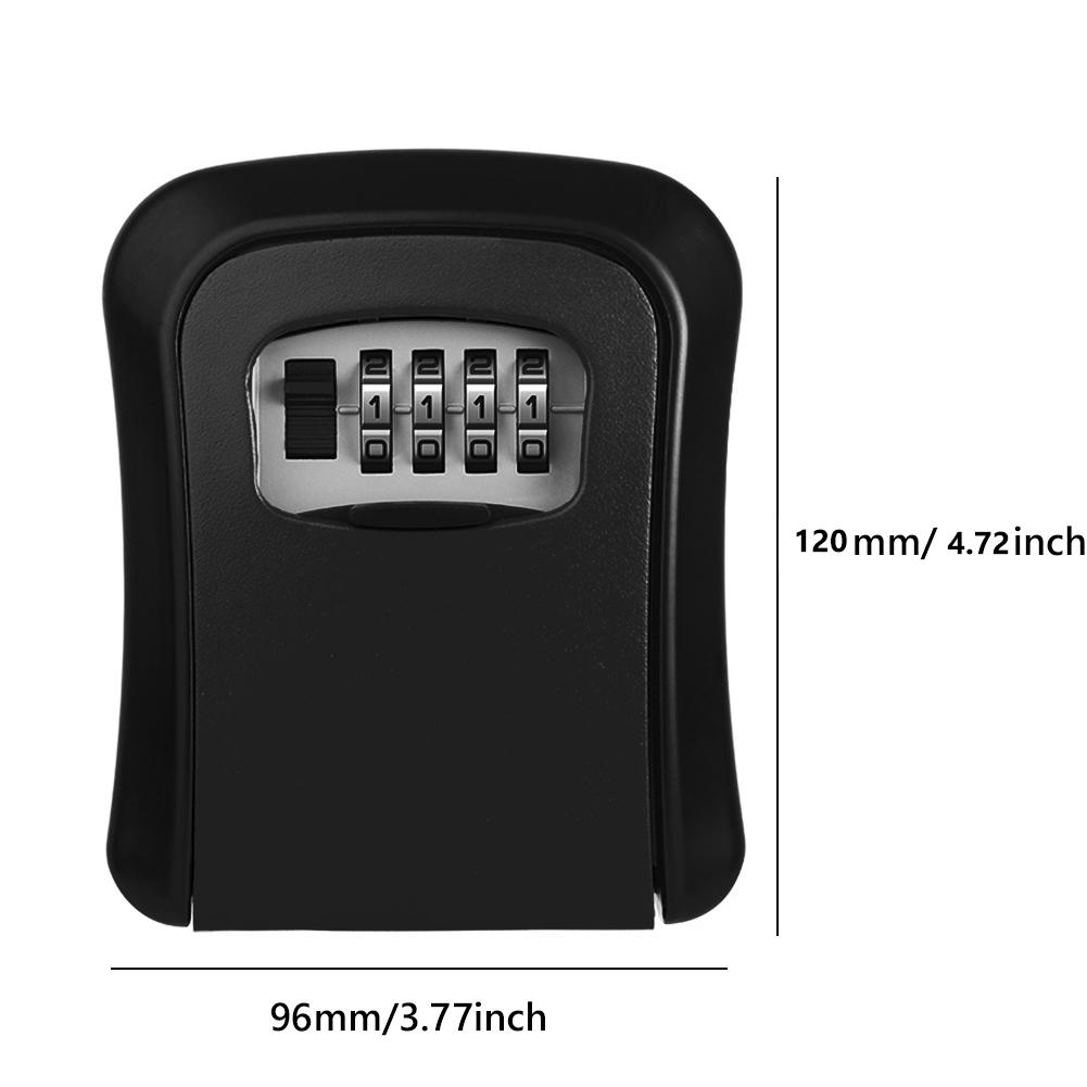 Combination Key Cabinet 20 Key Hooks Key Box Wall Mounted with Key/Code Lock Locking Key Organizer Key Cabinet Security Lock Box