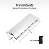 Ultra-light Aluminum Alloy Camping Stove Windscreen - Windproof, Folding with Pins, Available in 8, 10, 12 Pieces