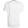Adidas Striped Logo V-Neck Slim Fit T-Shirt Men Tops White JX2136