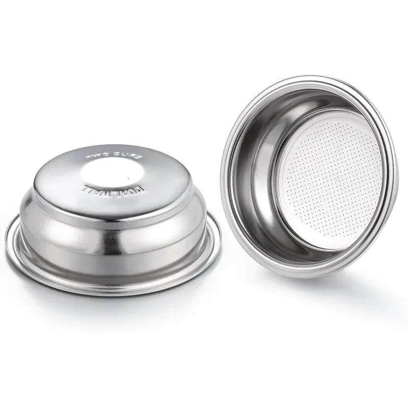 Portafiltro de Café Presurizado de 58 MM de 1 Agujero para Taza Simple/Doble Compatible con Portafiltro de 58 mm Herramienta para Café Espresso