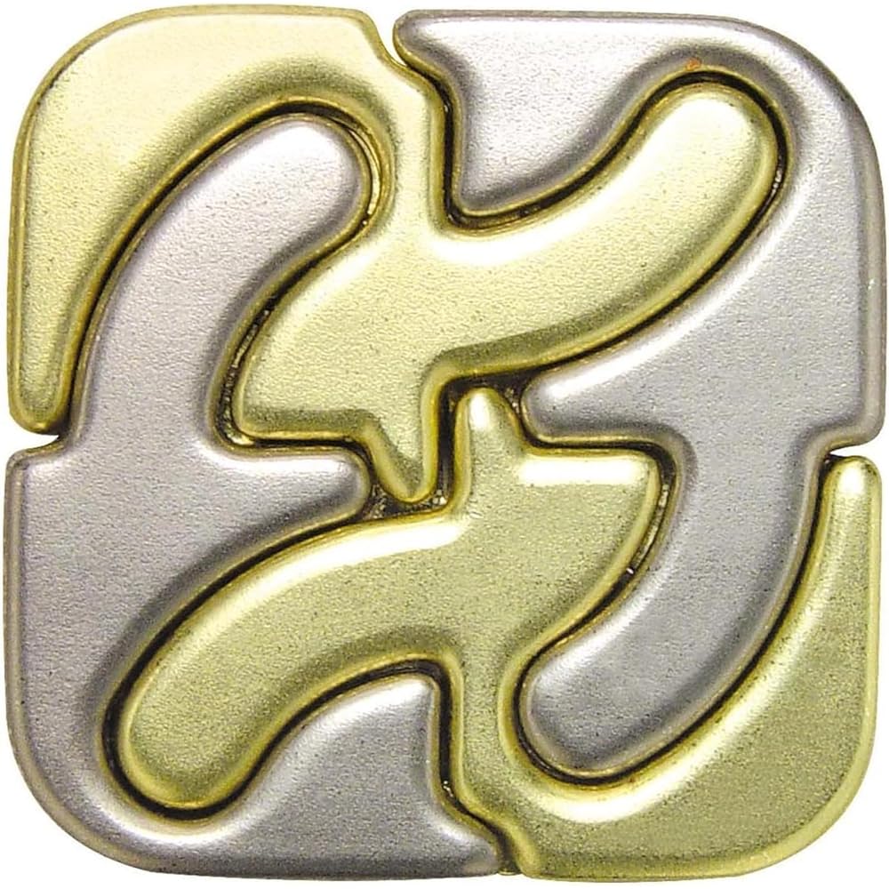 Hanayama Cast Square Puzzle Level 5 Difficulty Brain Teaser Toy