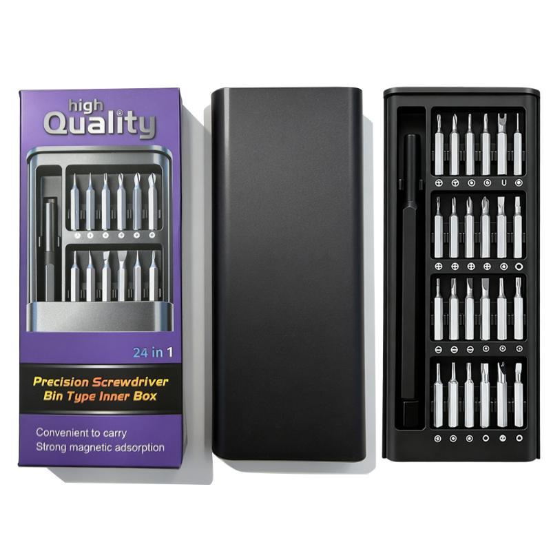 24/32 In 1 Precision Screwdriver Kit Magnetic Non Slip Green Handle for Home Office Daily Small Repair Needs