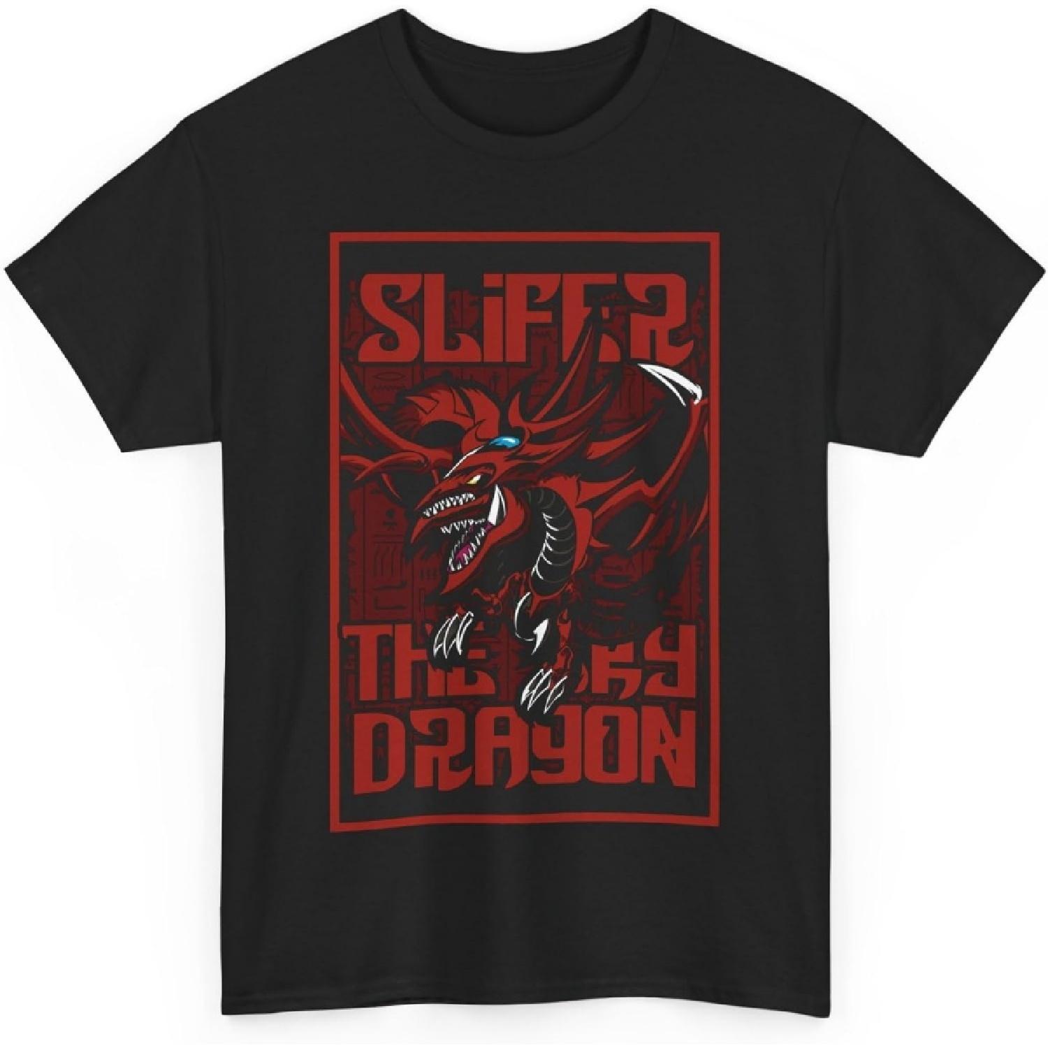 Slifer T-Shirt Graphic Tee Men Anime Vintage Unisex The Sky Dragon Gift Soft Shirt Special Premium Exclusive S разноцветный