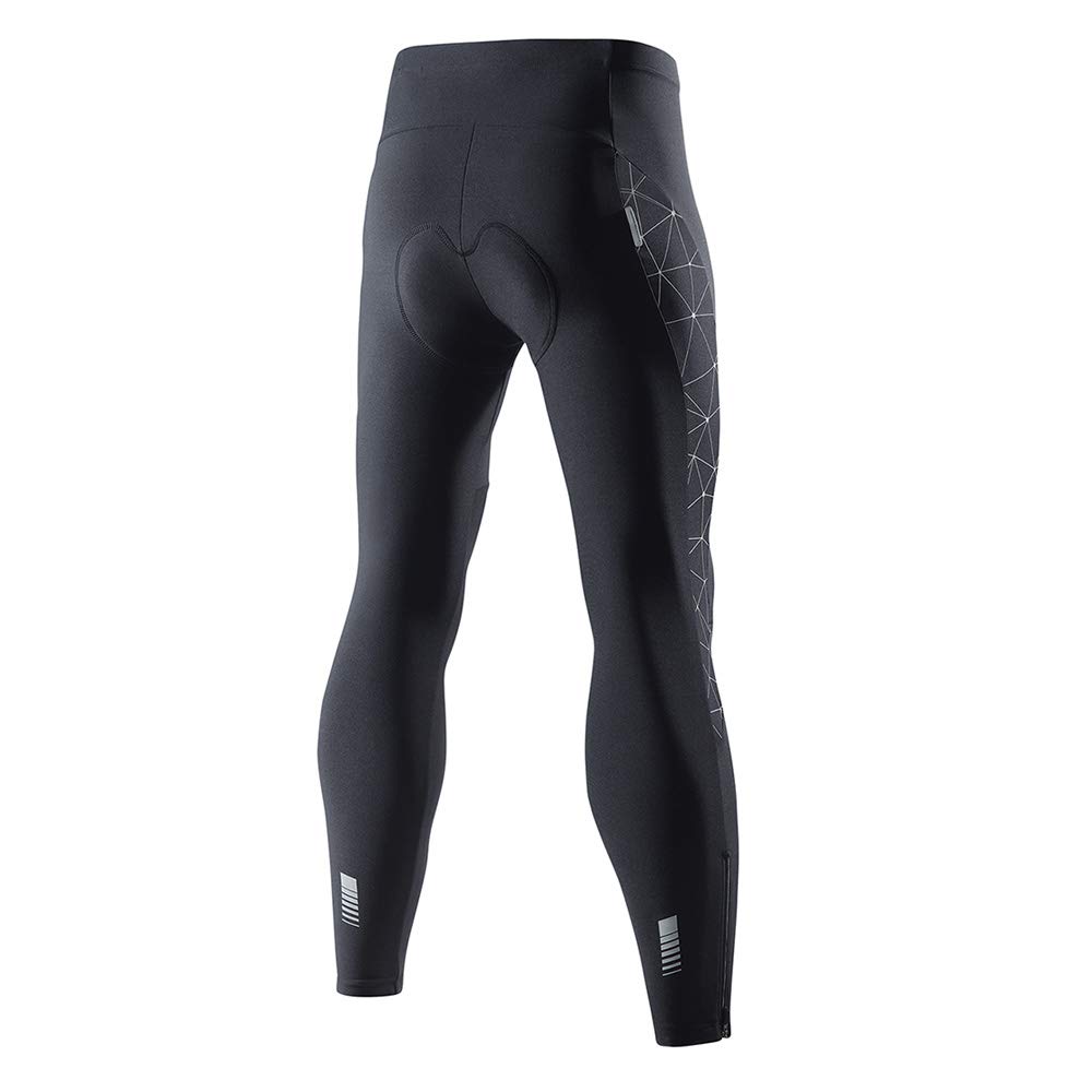 Santic Cycling Cycling Cycling Racer Road Bike Cycling with 3D Winter Size L Men's Pants, Tights, Pants, Pants, Shorts, Fleece-Lined Pad, Wear, Black,