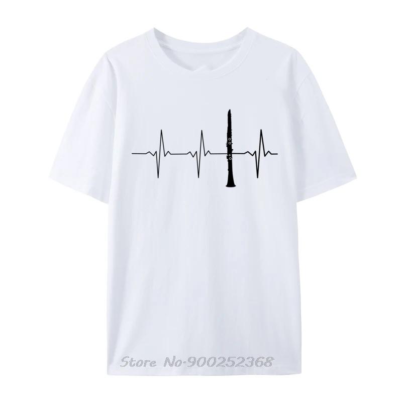 

Clarinet Player Instruments Musicians Heartbeat Tshirt Men Cotton Tshirt Oversized T Shirt Oneck Tops Tees Fashion Streetwear S