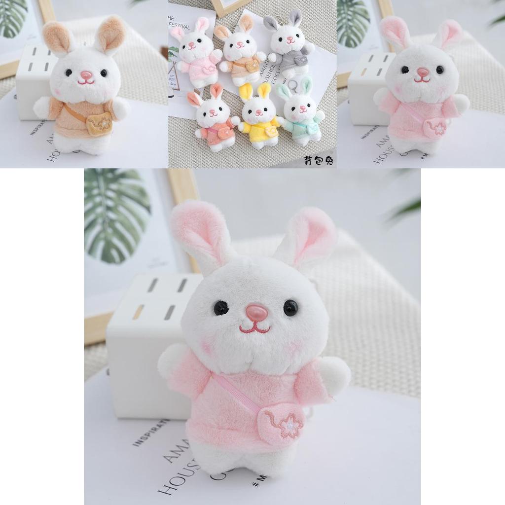 Plush Rabbit Doll Keychain With Soft Pp Cotton For Gifts And Collectors**