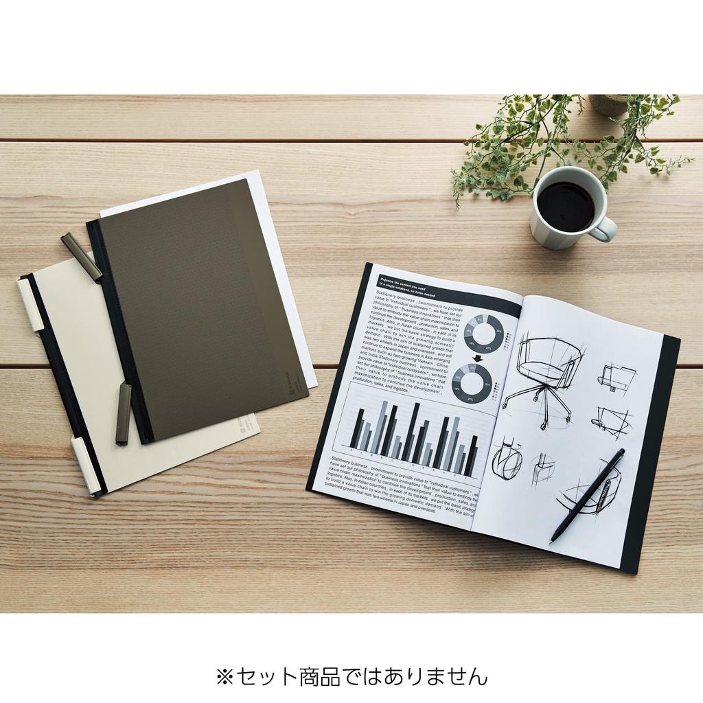 KOKUYO BIZRACK Clip Lake BRCN202B Notebook, A4, Blue, No.