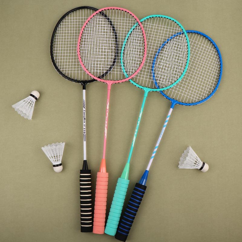 1 Set Beginners Badminton Professional Training Durable Leisure Sports Racquet Durable Badminton Racket Set