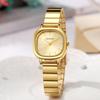 Modern Square Steel Band Quartz Watch for Women