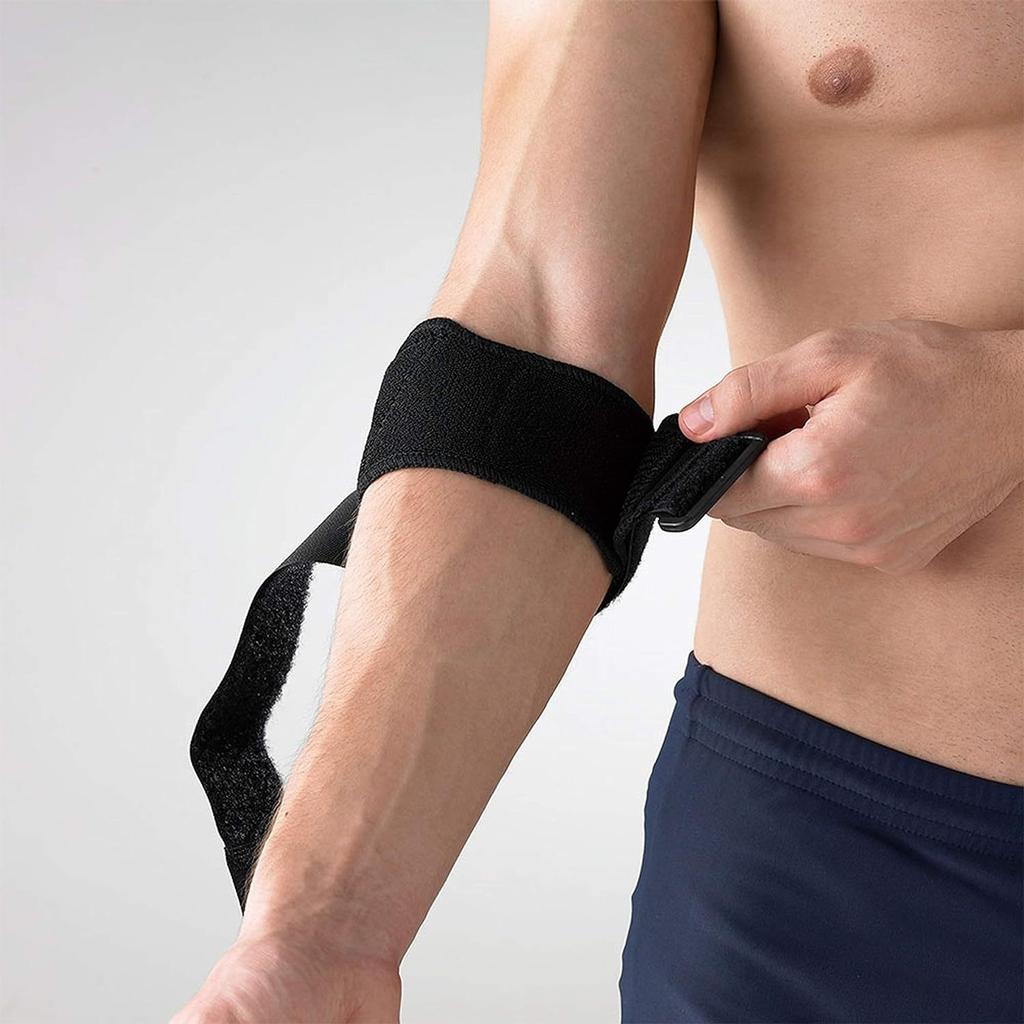 Sports Elbow Wrap Adjustable Nylon Tennis Elbow Protection Pressurized Anti-collision Shock Absorption EVA Gasket Elbow Pad