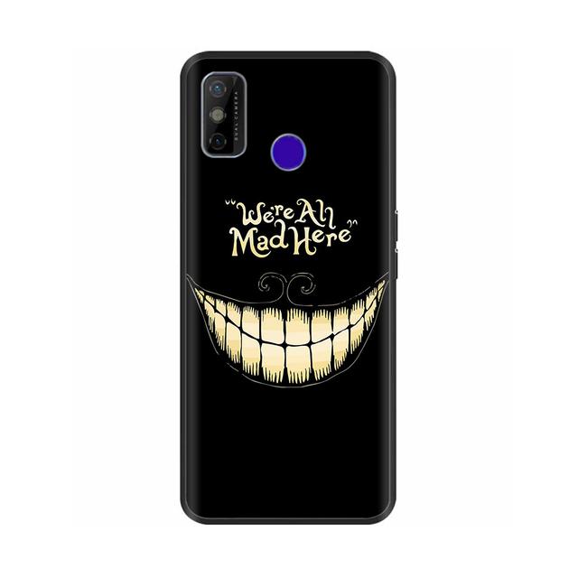 Pentru Tecno Spark 6 Go Husă pentru telefon Husa din silicon moale de desene animate pentru Tecno Spark 6 Go Spark6 Go Negru Tpu Bara de protecție drăguță de desene animate