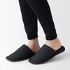 MUJI Washable Left and Right Size 84770234 Slippers, Slippers, Black, L,