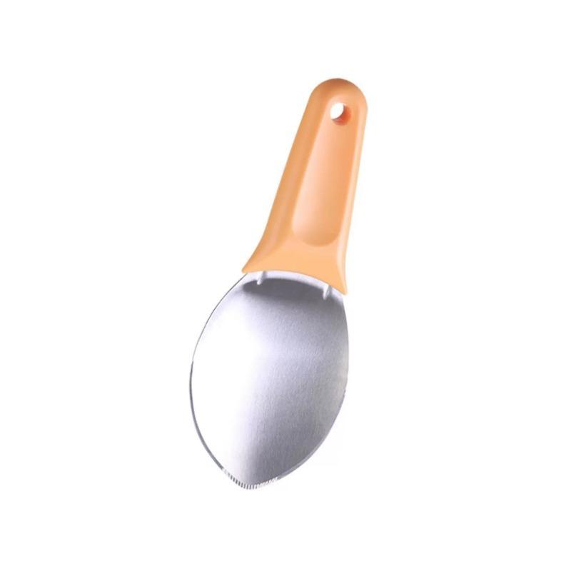 

All-In-One Mango Prep Tool Food-Grade Stainless Steel Peeler Slicer Corer Dicer Scoop – Effortless Peeling Cutting Flesh