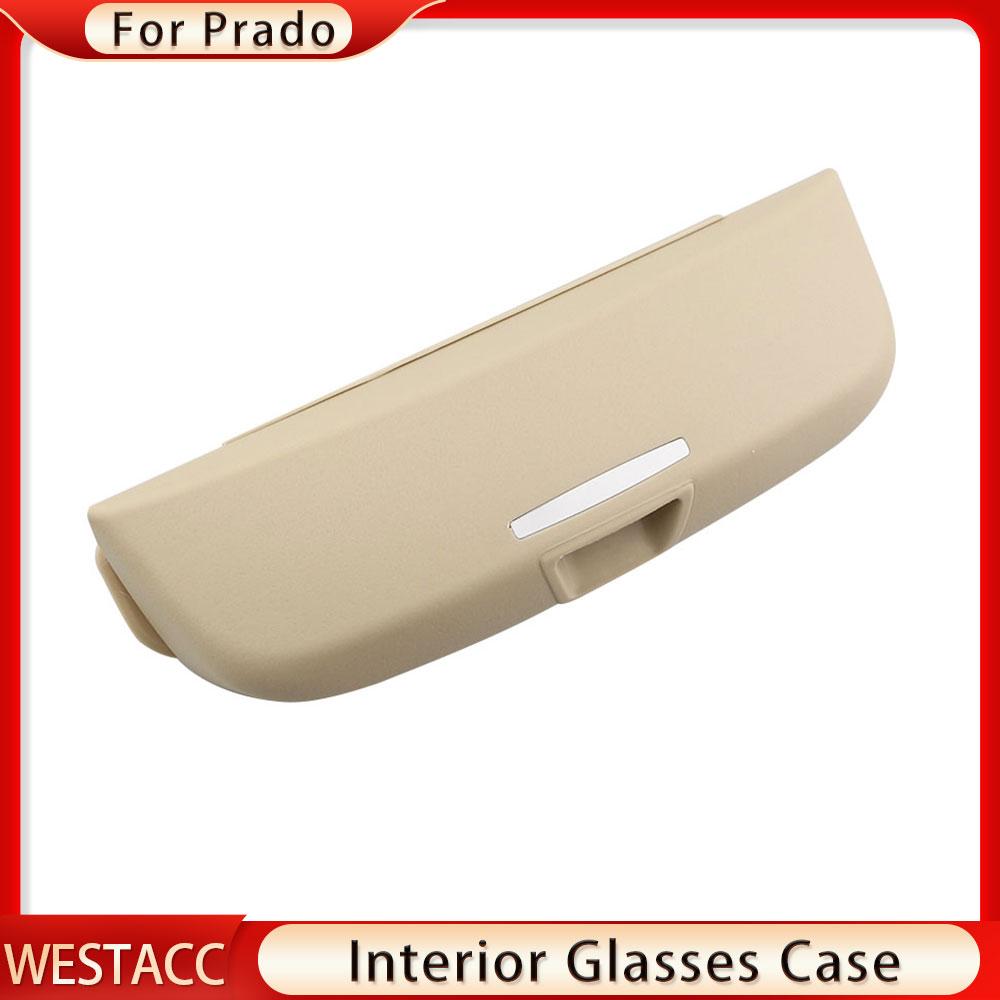 Car Sunglasses Sun Glasses Storage Box Eyeglasses Case Holder for Toyota Land Cruiser Prado 2700 4000 Glasses Clip