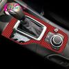 Carbon Fiber Car Interior Gear Head Shift Knob Panel Cover Trim Sticker Fit For Mazda 3 Axela 2014 2015 2016 2017
