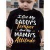 European Sizes [Fun|Comfy] Comfy, Versatile Boys' Fun 'I Got My Daddy's Temper & Mommy's Attitude' Print T-Shirt