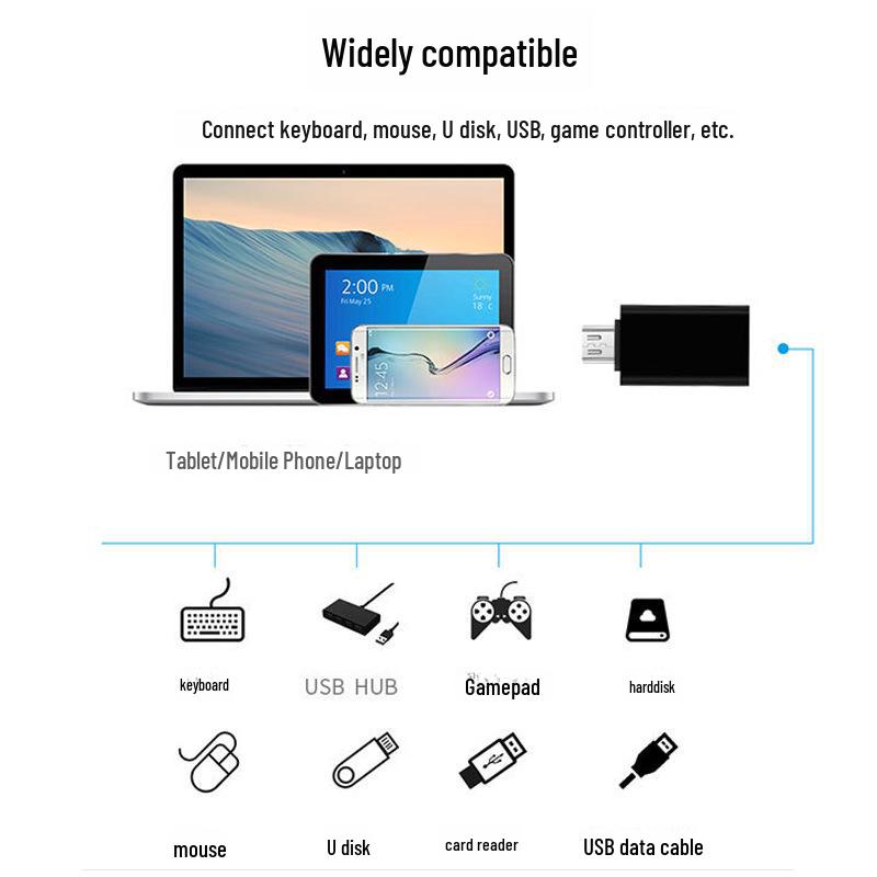 Android Cihazlar ve Sabit Diskler için Yüksek Hızlı USB 3.0 Type-C Adaptör