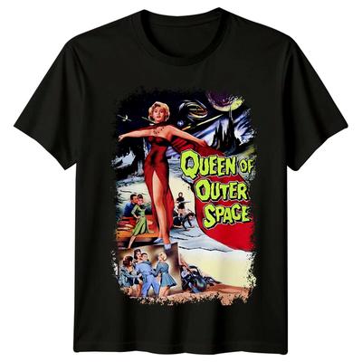Queen of Outer Space (1958) Movie Poster Inspired Unisex T-Shirt Retro 80s Tee