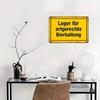 Classic German Lager Metal Sign, 20x30 Cm Vintage Beer Decor.