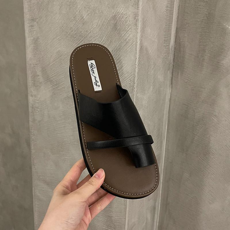 

Мода Bailamos 2025 Лето Новинка Бренд Женские Шлепанцы Дамские Шлепанцы с Квадратным Носком Плоский Каблук Уличные Нарядные Сандалии Обувь Пляжные Шлепанцы Mujer 40 чёрный