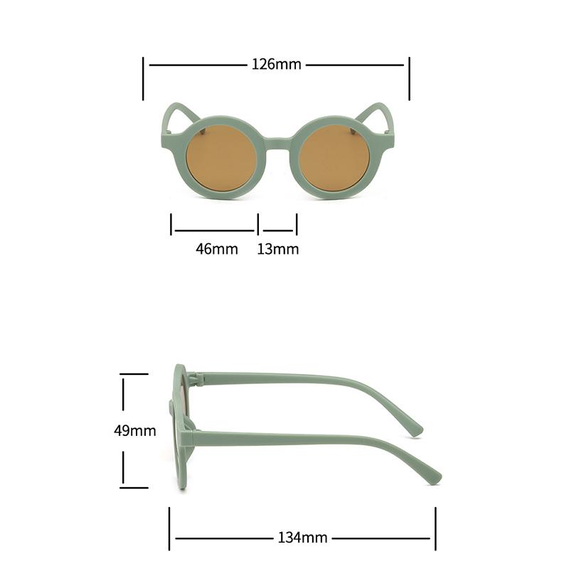 Children's Sunglasses Anti-Uv Round Frame Kids Sunglasses Baby Boys Girls Eyewear
