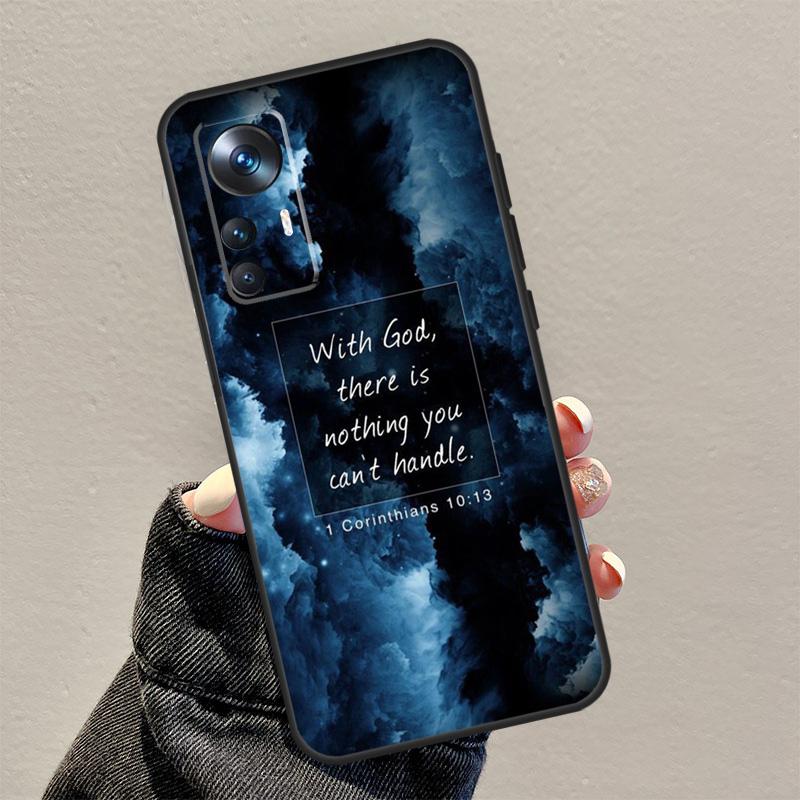 Bible Jesus Christ Christian Quotes Capa For POCO F5 X5 X3 Pro M6 M5s X4 F4 GT F3 Case For Xiaomi 13 Lite 11T 12T 12 Pro 12X