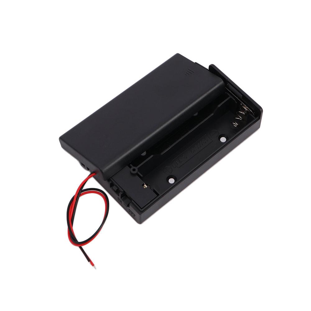 Battery ON/OFF Switch ABS Power Bank Cases Battery Storage Boxes Battery Holder Battery Box 2 Slots