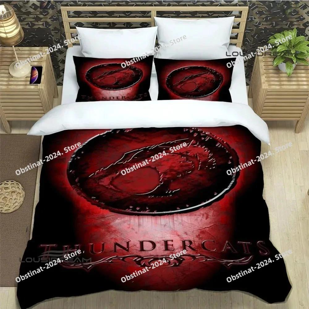 Thundercats Anime Bedding Set Printed Bed Set With Pillowcase Duvet Cover Soft Single Double Queen Super King Size Luxury Gift