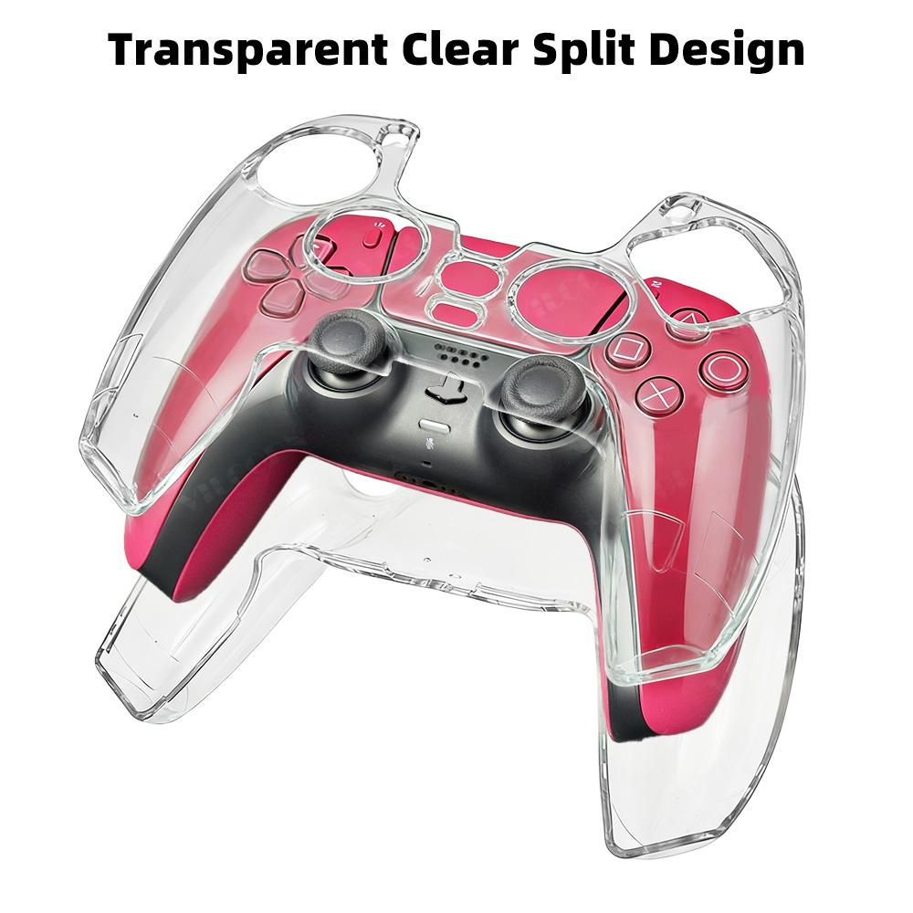 For PS5 DualSense Controller Clear PC Cover Ultra Slim Transparent Protector Case for PS5 Gamepad Game Accessories