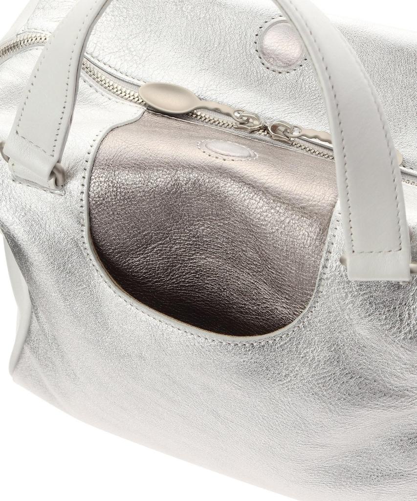 Hiroko Hayashi FOGLIO Silver 00 2-Way Handbag, 70921383, Women's, (606) (FREE)