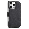 DENIOR B07 For iPhone 16 Pro Max Case Leather+PC Magnetic Detachable Wallet Phone Cover