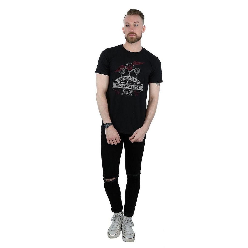HARRY POTTER Herren Quidditch in Hogwarts Baumwoll-T-Shirt