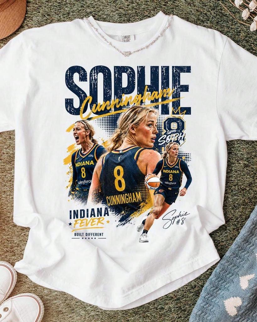 Sophie Cunningham Indiana Fever Basketball Graphic Tee, Game Day Shirt Men Clothes Unisex T-Shirt